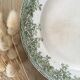 Lot 6 mismatched iron earth dessert plates