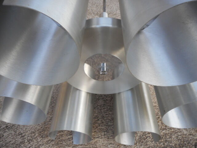 6-light aluminum chandelier