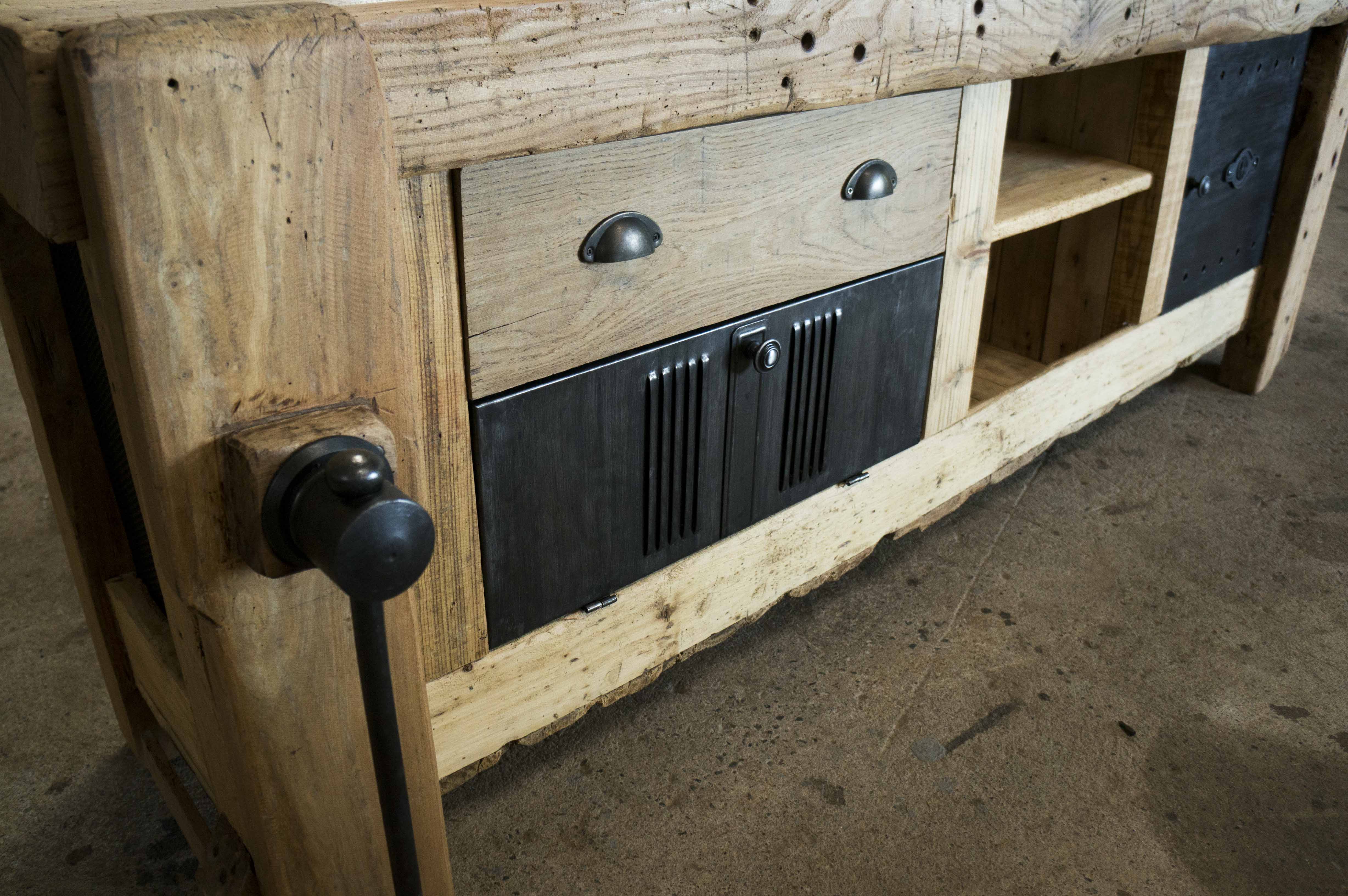 Old carpenter's workbench restored