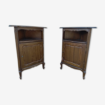 Lot de 2 tables de chevet style Louis XV