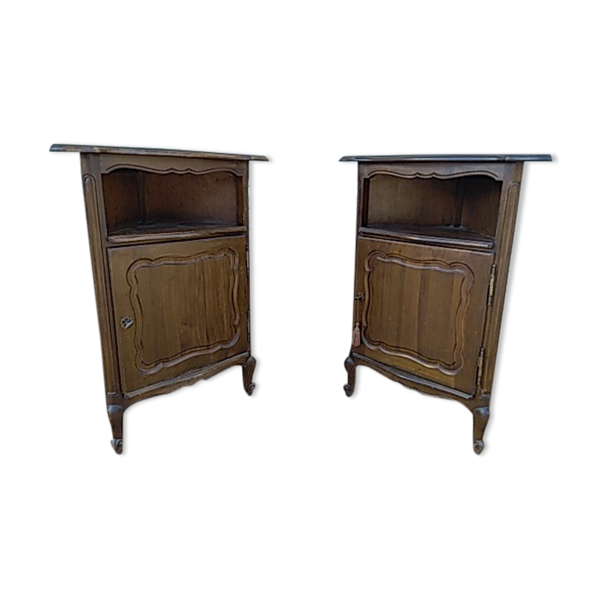 Lot de 2 tables de chevet style Louis XV