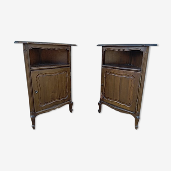Set of 2 bedside tables Louis xv style
