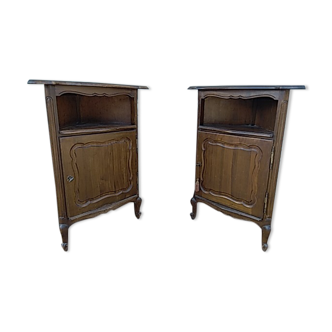 Lot de 2 tables de chevet style Louis XV