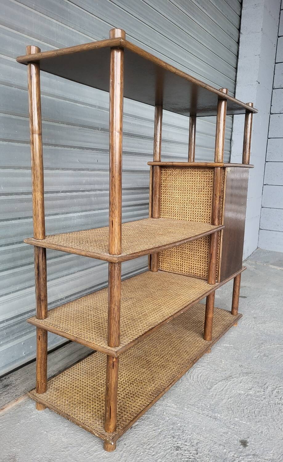 Vintage shelving storage unit library