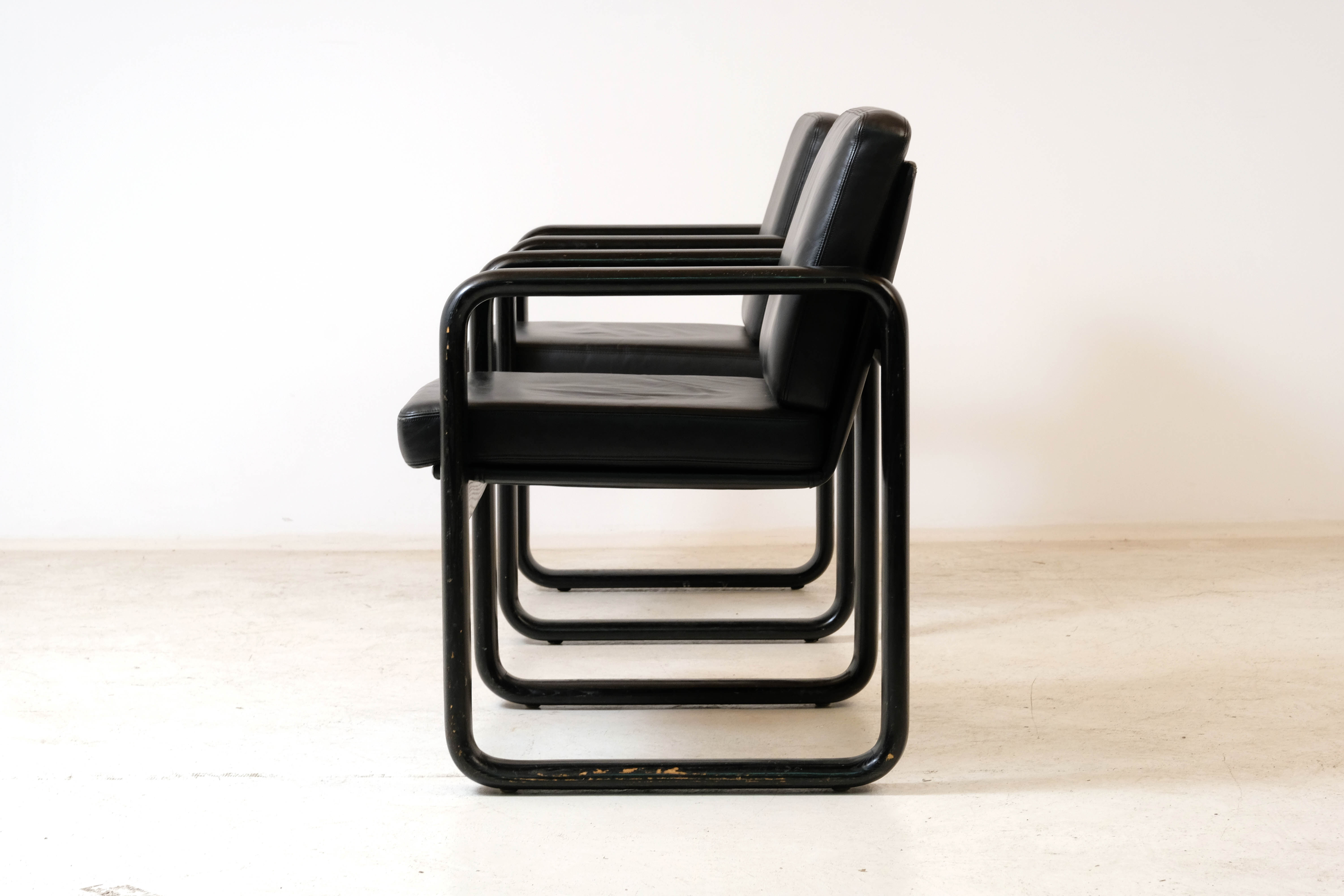 Pair of Rosenthal Studio Line armchairs by Burkhard Vogtherr 1970's