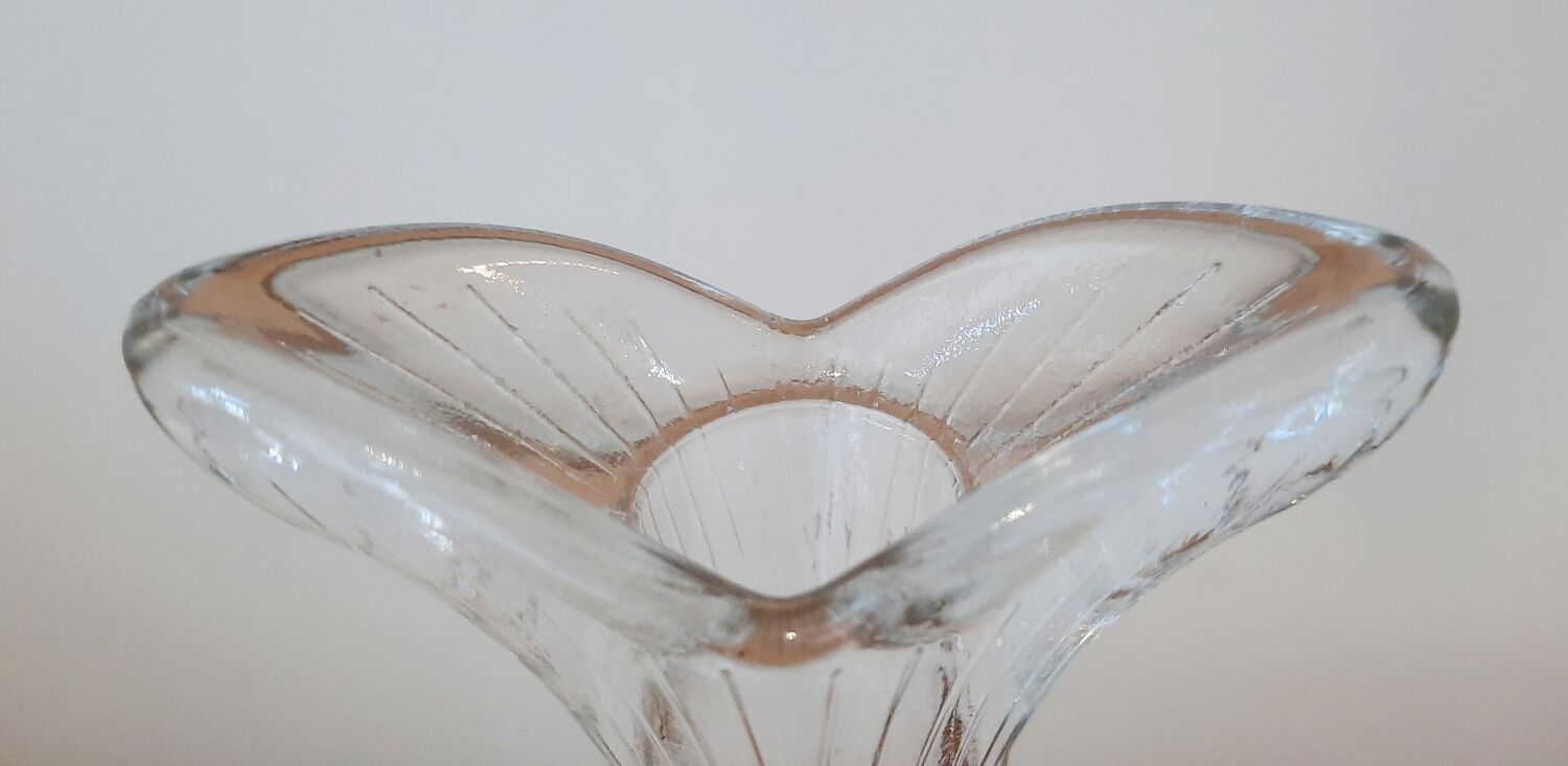 Zoomorphic glass decanter fish