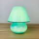 Blue glass mushroom lamp Domec
