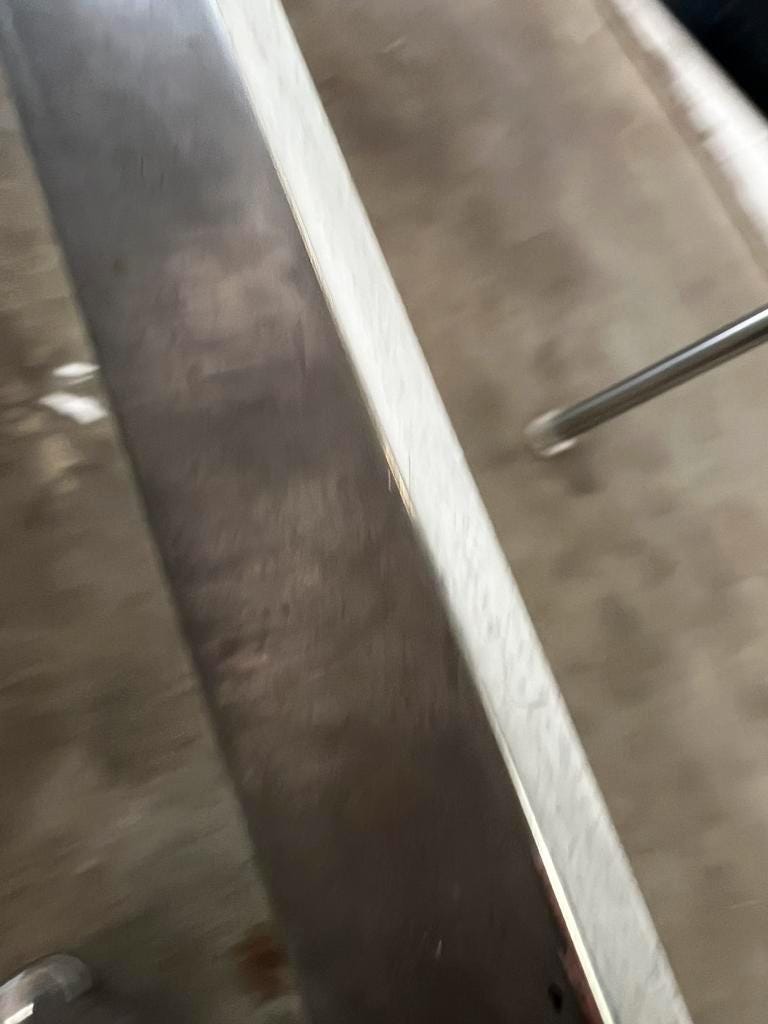 Vintage chrome coffee table / coffee table with glass