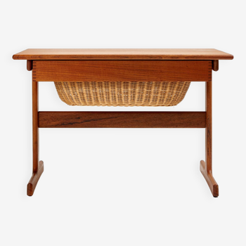 TEAK SEWING TABLE BY KAI KRISTIANSEN FOR VILDBJERG MØBELFABRIK (MK9364)