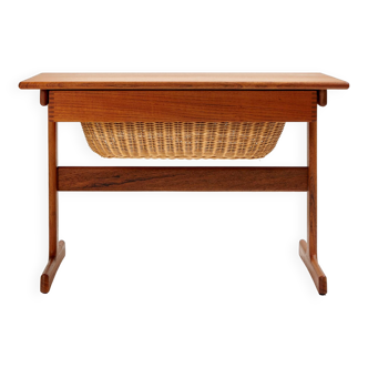 TABLE DE COUTURE EN TECK PAR KAI KRISTIANSEN POUR VILDBJERG MØBELFABRIK (MK9364)