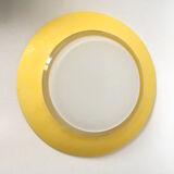 Assiette plate Duralex vintage jaune