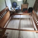 Wooden bed frame and slatted base HABITAT 140*190