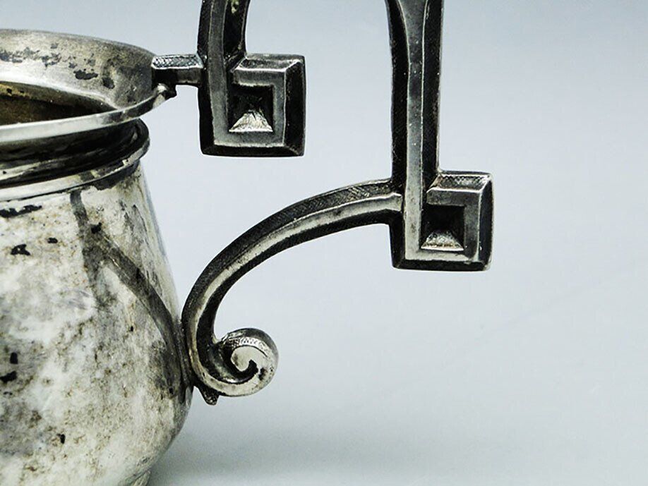 Biedermeier silver sugar bowl, Austria, 19th century