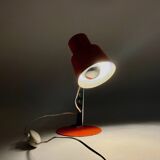 Vintage Targetti Sankey Orange Desk Lamp, Italian 70s Design