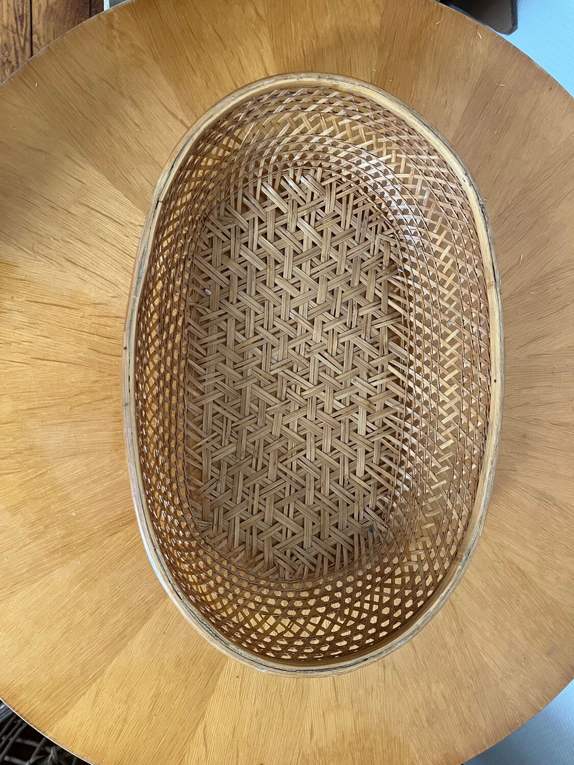 Vintage wicker basket