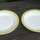 Lot of two large old porcelain serving dishes signed "Biarritz".