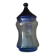 Pot en verre bleu
