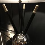 Pair of Art Deco "Sputnik Ball" Lamps in the Jacques Adnet style, circa 1930/4