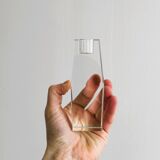 Duo de bougeoirs en cristal