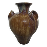 XXL jar or vase in late 19th century enamelled stoneware