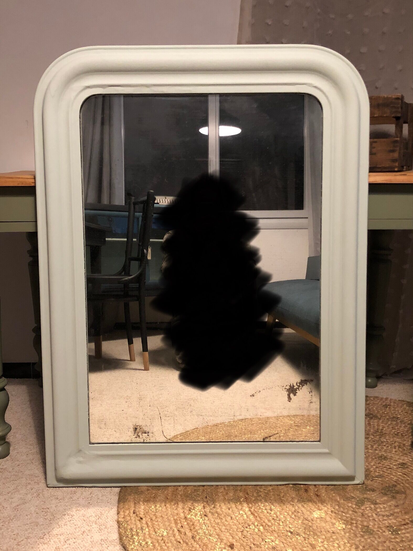 Large antique mirror  77X104cm