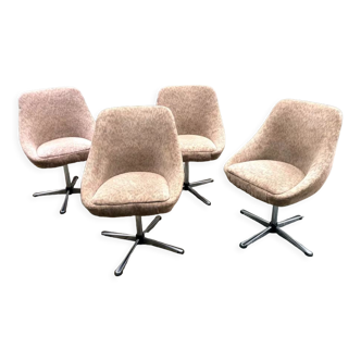 4 swivel chairs around 1970