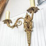 Bronze wall sconce in Empire style