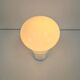 Vintage Space Age Bulb Table Lamp in White Glass, Germany, 1970s