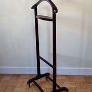 Varnished wood night valet, vintage, 50s-60s