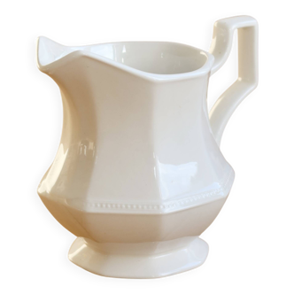 English porcelain milk jug by Johnson Brothers, model Pearl, with design.