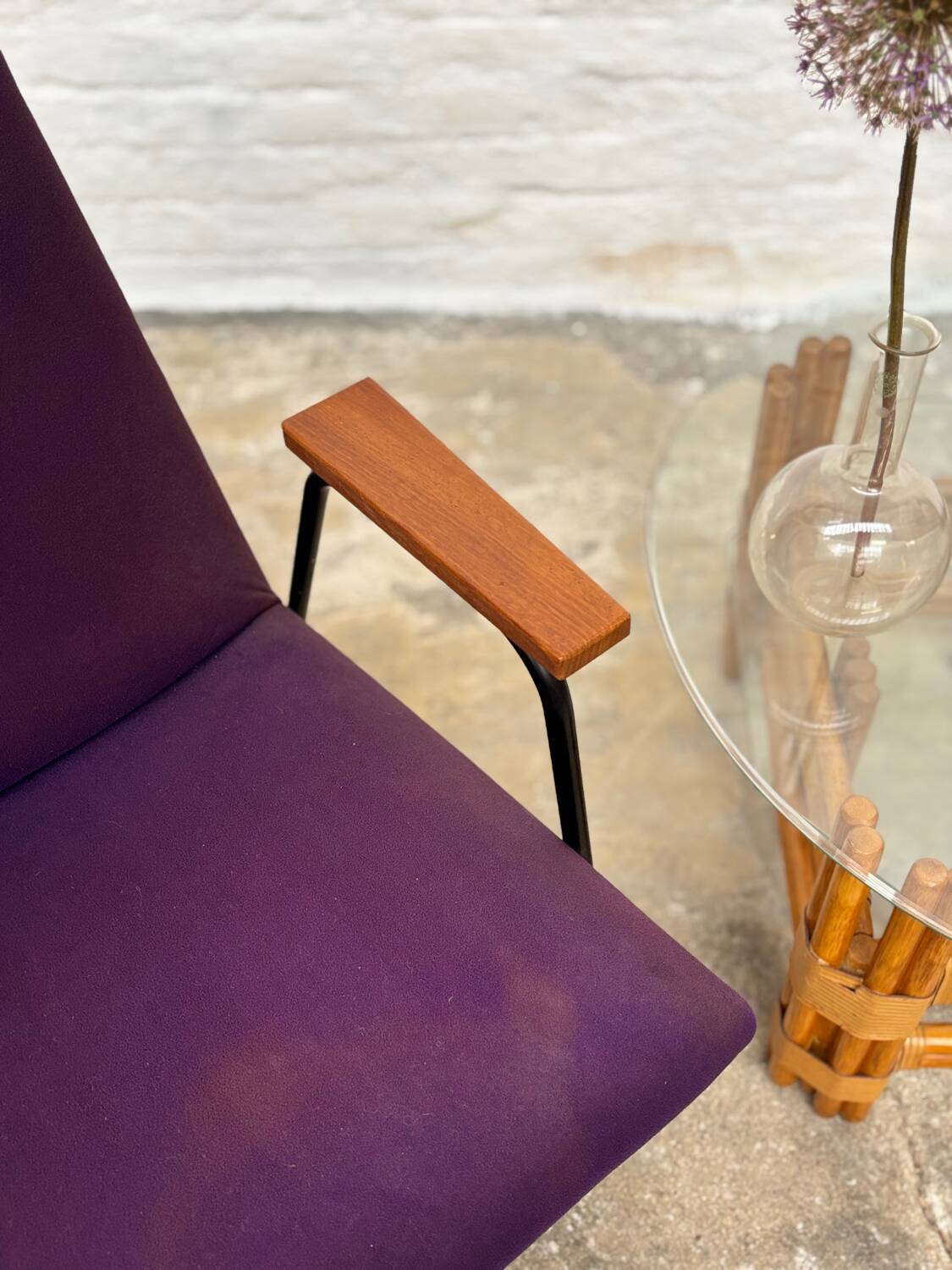 Pierre Guariche Meurop armchair with original fabrics