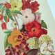 Botanical engraving from 1897. Begonia. Antique plate. Flower lithograph.