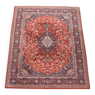 Rug with Red and Dark Blue Tones 295x200 cm
