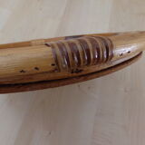 Round bamboo mirror - 27cm