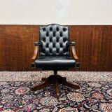 English President Chair Black Office chair black