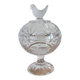 Bonbonnière vintage oiseaux cristal