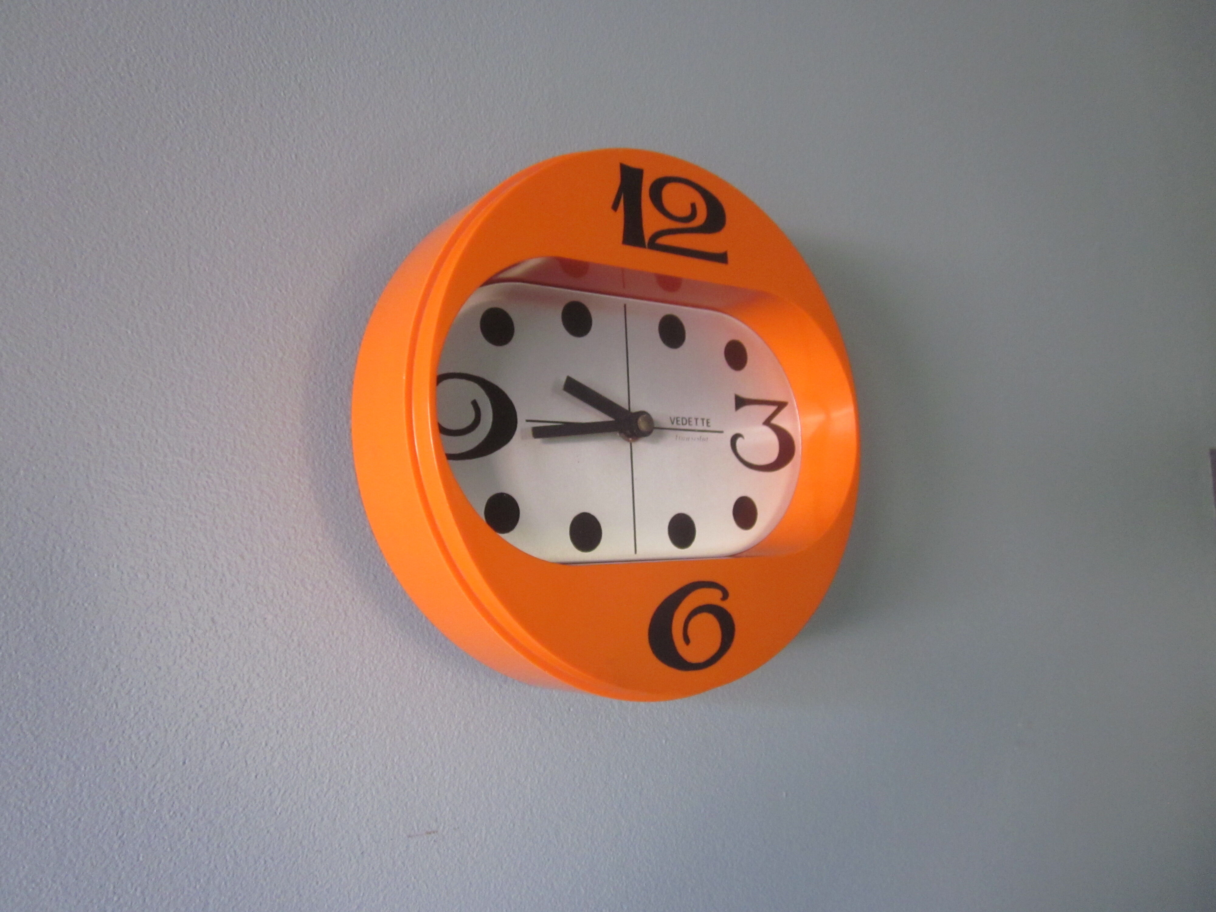Vintage wall clock star