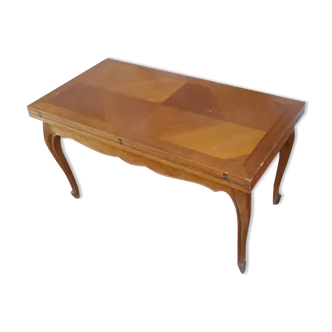 Wooden liftable coffee table dining table