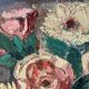 Painting old still life flowers