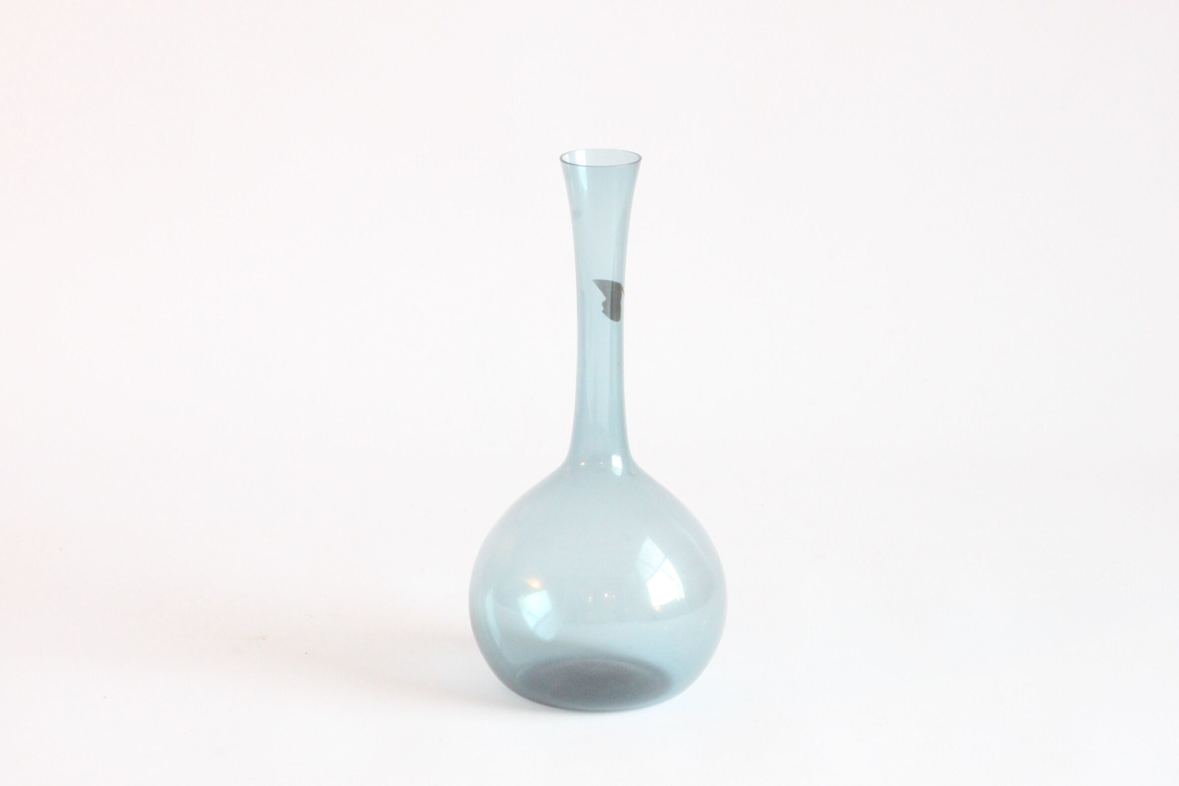 Sky blue bud vase by Arthur Percy for Gullaskruf Glasbruk, Sweden 1950s