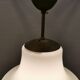 Older ceiling/hanging lamp in milky white opaline glass.