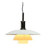 Lampe suspendue en métal et verre modèle danois milieu du siècle Ph 4 1/2 - 4 par Poul Henningsen pour Louis Poulsen, années 1980