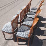 Set of 8 Louis XV style chairs