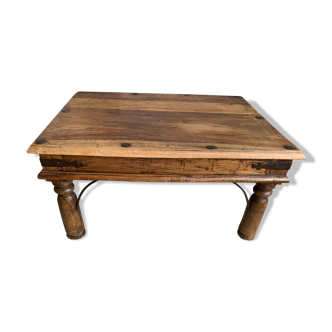 Old Indian teak coffee table