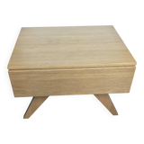 Scandinavian bedside table / nightstand with compass foot