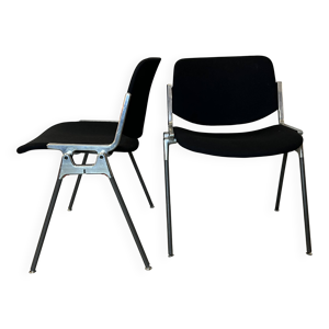 Chaises DSC noire de - piretti castelli