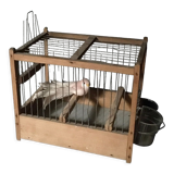 Cage oiseaux ancienne en bois