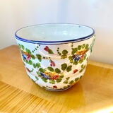 Pot ou cache pot au décor floral