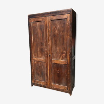 Armoire parisienne vintage en bois