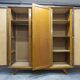 French wardrobe with tapered legs, 3 doors, 120cm hanging rail, new.